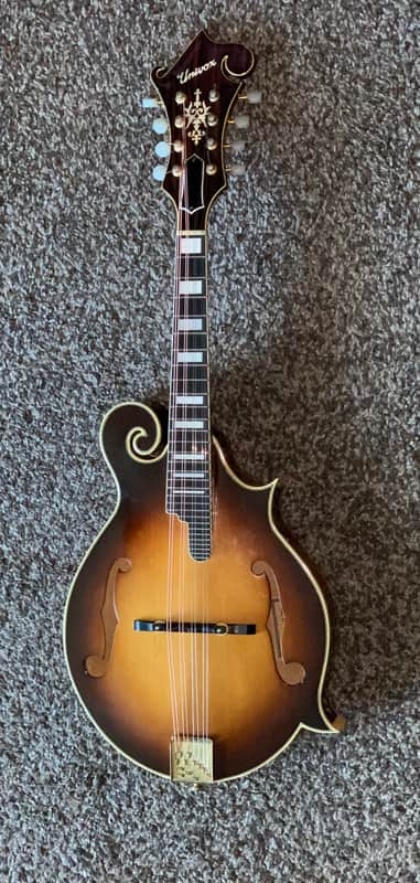 Vintage Univox mandolin made in japan Hardshell case image 1