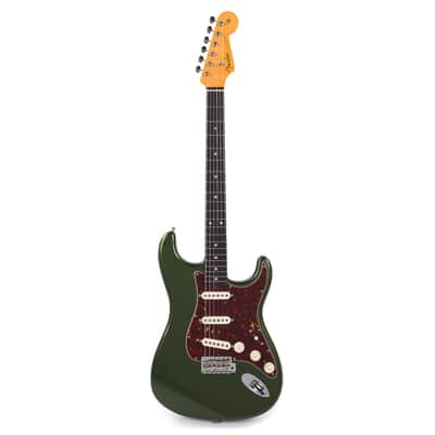 Fender Custom Shop 1963 Stratocaster Deluxe Closet Classic Aged Cadillac Green Master Built by David Brown (Serial #R129400) image 5