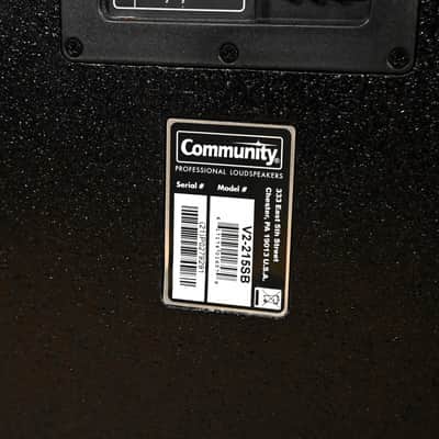 Community V2-215S Dual 15" Subwoofer System CG01RY7 *ASK FOR SHIPPING* image 7