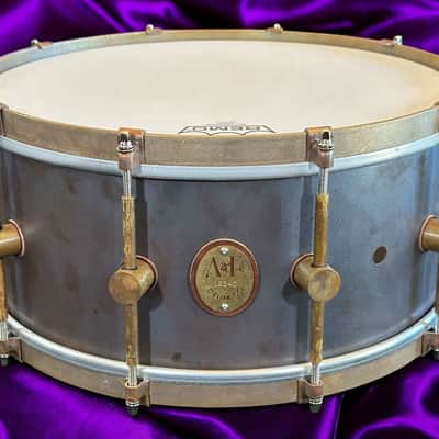 A&F Drum Co. 6.5x14 Inch Copper Snare 2025 - Raw Copper image 1
