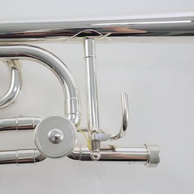 Yamaha Model YSL-448GS .547 Bore Trombone with F-Attachment SN 800410 SILVER PLATE image 8