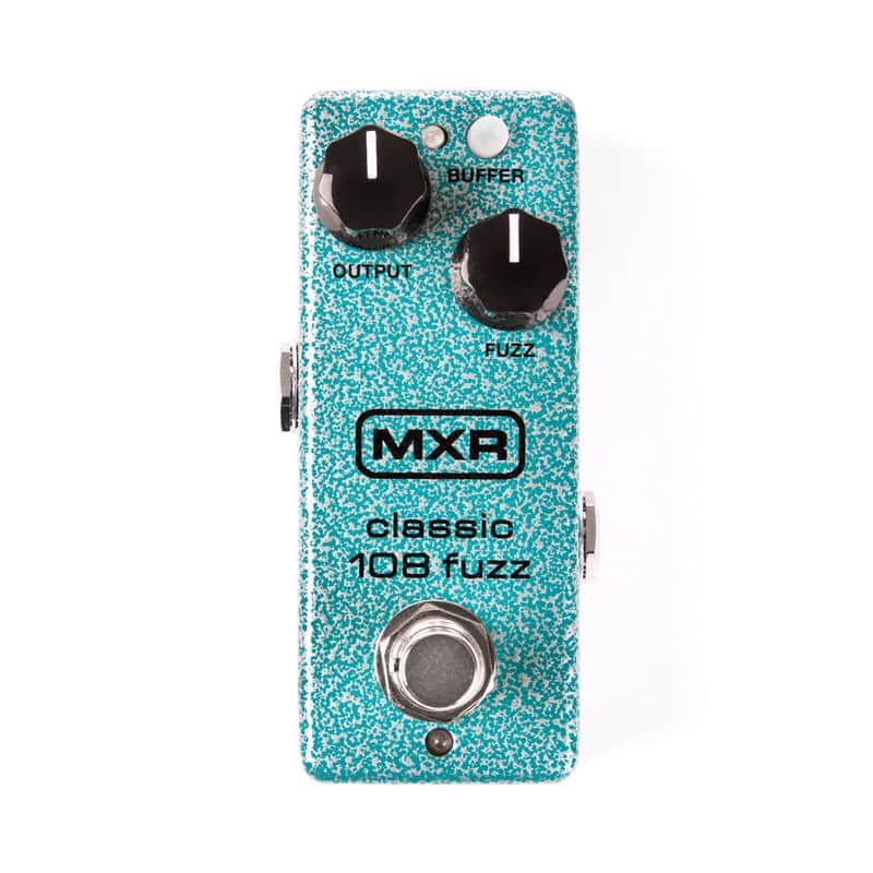 MXR M296 Classic 108 Fuzz Mini Effects Pedal - Teal image 1