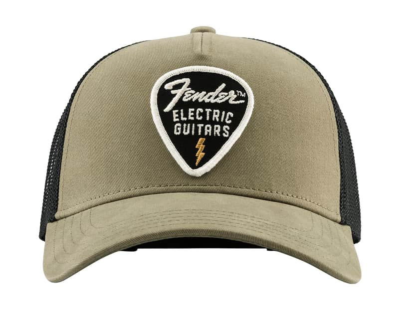 Fender® Snap Back Pick Patch Hat, Olive image 1