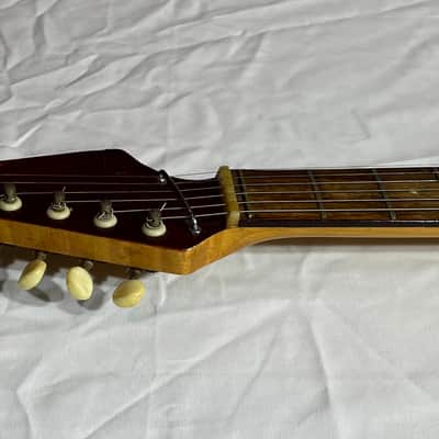 Teisco E-110 1960s Electric Guitar - Tulip Sunburst - Japan image 3
