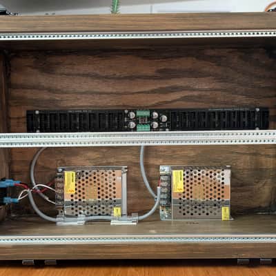 Jakes Custom Shop 6U 84hp powered Eurorack case - Dark Walnut image 1