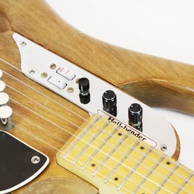 1968 Bunker Hell-Bender Wild Hippie Glam Rock Vintage Electric Guitar Walnut Crazy Pickups image 4