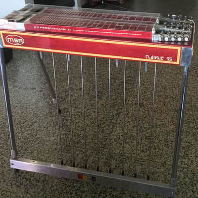 MSA Classic 55 Double Neck Pedal Steel Red image 1