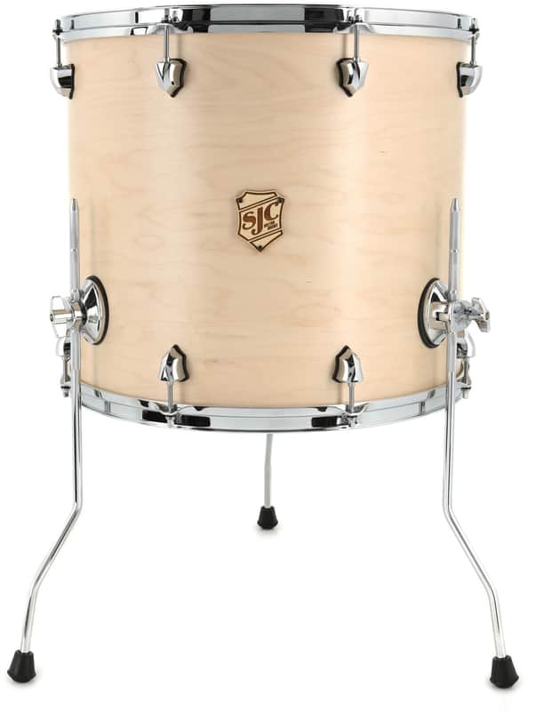 SJC Custom Drums Tour Series Floor Tom - 16 x 18-inch - Natural image 1