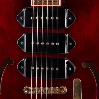 Pre-Owned 2009 Epiphone Riviera P93 WR Wine Red With OHSC image 4