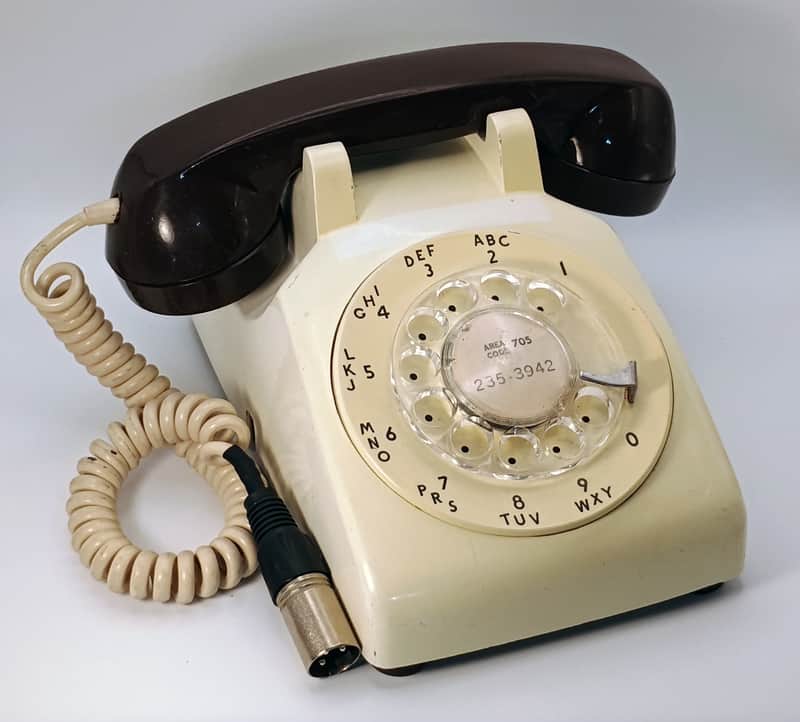 Custom Lo-Fi Telephone Microphone - Northern Electric G1 1960's Handset - Beige/Brown w/ Model 500 Tremolo Effect Base image 1