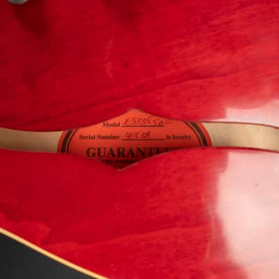 2014 Gibson Custom Shop 50th Anniversary '63 ES-335TDC VOS - Faded Cherry | USA Memphis 1963 Reissue Block Inlays 3.56kg | CoA OHSC image 18