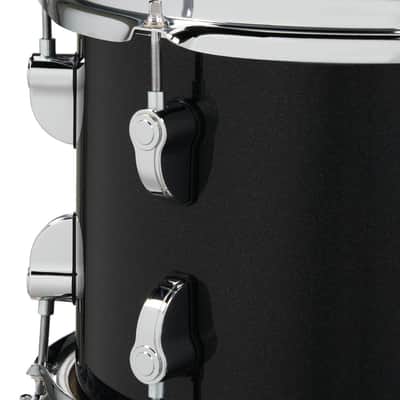 PDP New Yorker 4-Piece Drum Kit - Black Onyx Sparkle w/ Chrome Hardware (PDNY1604BO) image 7
