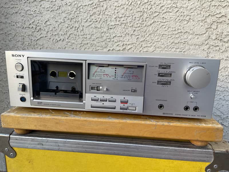 Vintage Sony TC-K55II Stereo Cassette Deck For Parts Or Repairs image 1