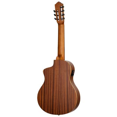Ortega RCE133-7 Family Series Pro Solid Spruce Top Nato Neck Nylon 7-String Classical Acoustic-Electric Guitar w/Gig Bag image 8