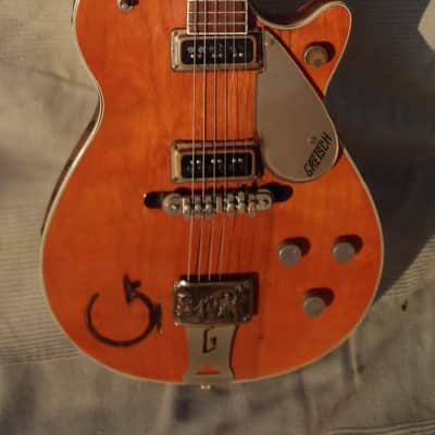 Immagine Gretsch ROUNDUP 6130 1955 - Orange "G" brand & All Western features Cactus & Cowboy Leather bound body - 2