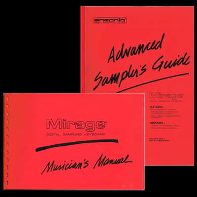 ENSONIQ MIRAGE - OWNER'S MANUAL SET - NEW