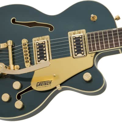 Gretsch G5655TG Electromatic Center Block Jr. Single-Cut Electric Guitar with Bigsby. Gold Hardware, Laurel FB, Cadillac Green image 8