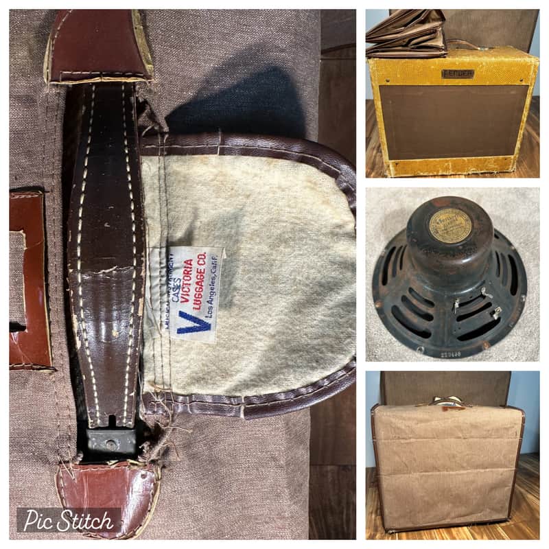 Fender Deluxe Amp with Original Cover 1x12" 1954 - 1960 - Tweed image 1