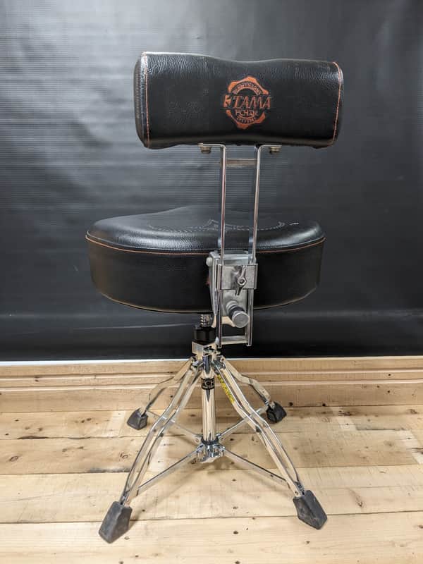 Tama HT741 1st Chair Ergo-Rider Quartet Drum Throne with Backrest 2010s - Black/Chrome image 1