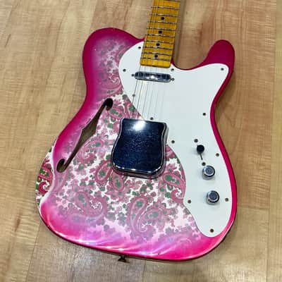 Fender Custom Shop Limited-edition '50s Thinline Telecaster Relic Pink Paisley image 1