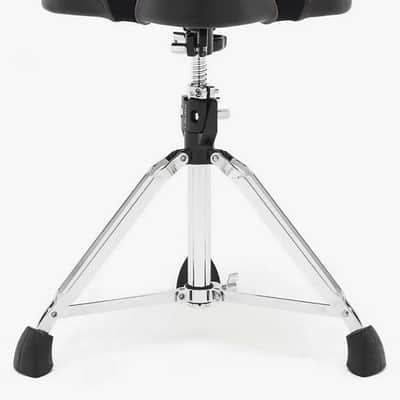 Gibraltar 9608MB 9600 Series Pro Moto Drum Throne with Back Rest - Black/Chrome image 6