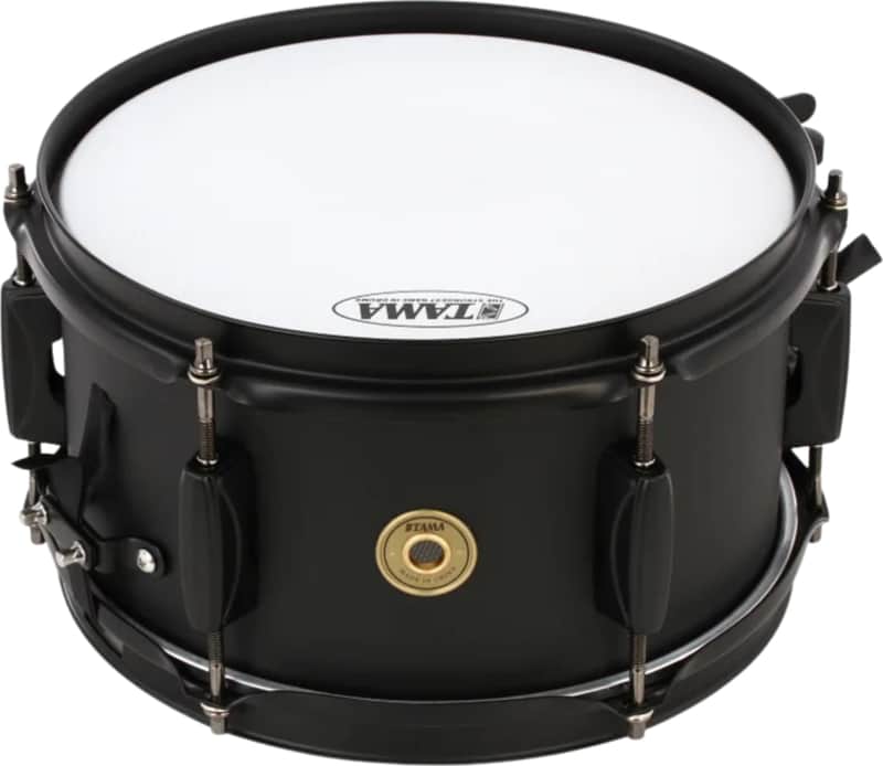 Tama Metalworks Steel Snare Drum, 10" x 5.5", Matte Black image 1
