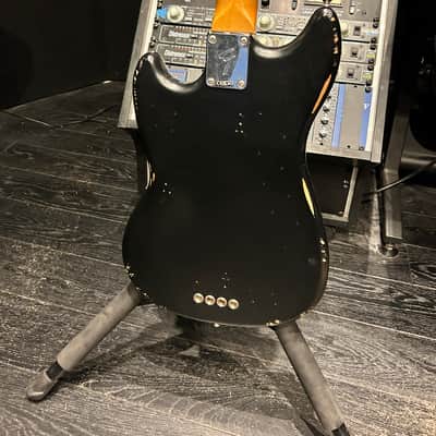 Fender JMJ Road Worn Mustang Bass Black image 3