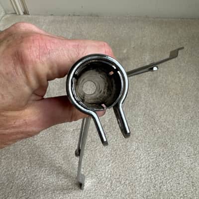 Ludwig Vintage Atlas Snare Drum Stand 3 Legged Base Part - Bonham Like 70s - Chrome image 8