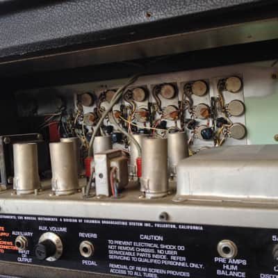 1970s Fender 160 PS Vocal Amplifier TUBE PA HEAD image 7