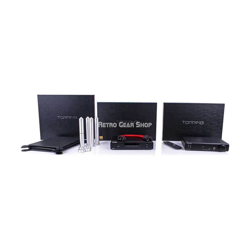Topping D90LE DAC, A90 Discrete Headphone DAC and 3 Tier ISO Stand image 1