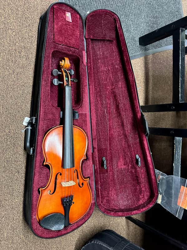 Used J. Balaton Stringed Instrument 4/4 Full Sized Violin w/ Lightweight Case Local Pickup Item image 1