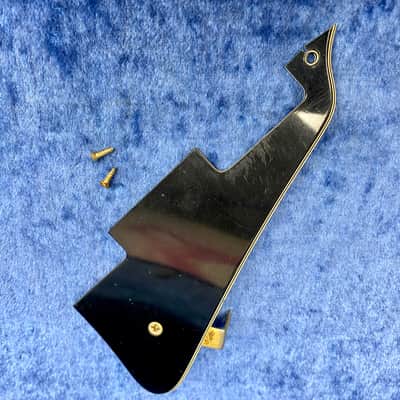 Vintage 1970's Gibson Les Paul Custom 5 Ply Pickguard c~1974 w/Bracket & Screws image 1