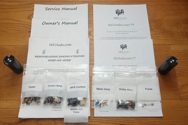 Kenwood Eleven GX restoration kit filter capacitor repair rebuild fix image 1