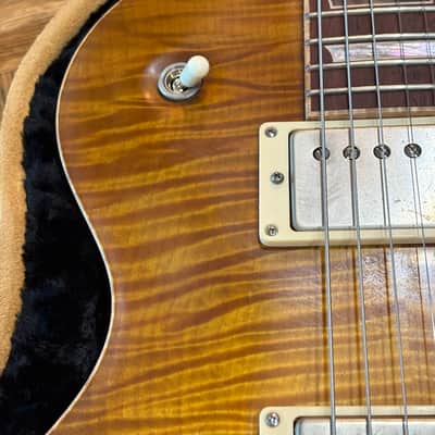 Nik Huber Orca 59 Bernie Marsden Flame Top Burst 2023 - Honey 7lbs 14.5 oz image 4