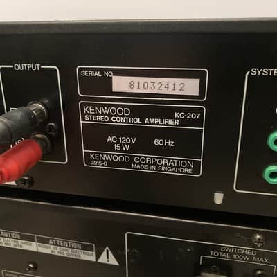 Vintage Kenwood KM-107 Amplifier KC-207 Pre-Amplifier Good Condition image 9
