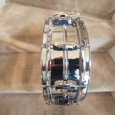 Ludwig LM 400 Supraphonic snare drum, blue/olive badge - mint open box! image 6