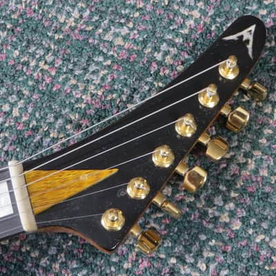 MA Customs USA Explorer-Style Korina Neck-Thru 24-Fret Ebony Board! w/case image 6