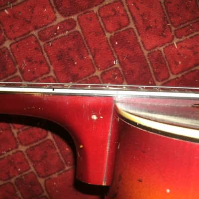 1947-51 Kay 17" Archtop guitar cherry sunburst DeArmond pickup image 10
