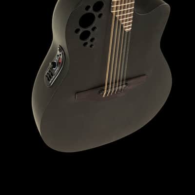 Ovation 2058TX-5-G Pro Series Elite TX 12-String Deep Contour Acoustic-Electric Guitar Textured Black image 8