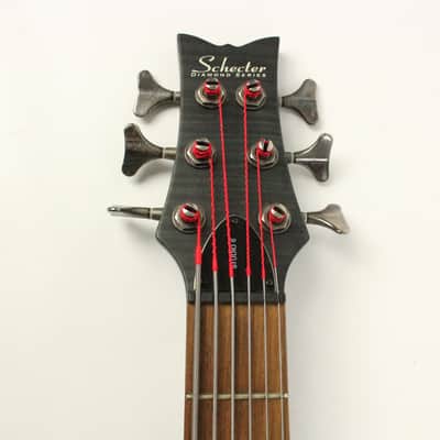 Schecter Stiletto Studio-6 Active 6-String Bass See-Thru Black Satin image 4