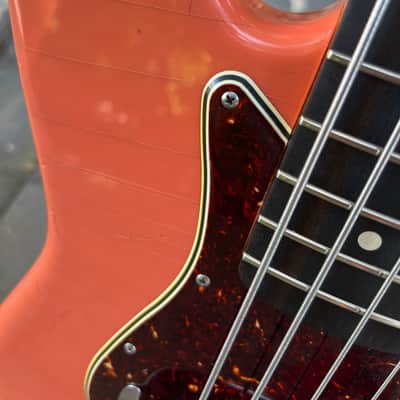 Hollowtone Coral Pink Jazz Bass image 12