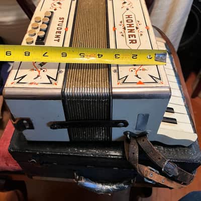 hohner student accordion. see details white image 14
