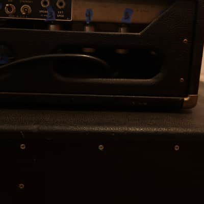 1964 Fender Bassman 2-Channel 50-Watt 2x12" Piggyback Guitar Amp Black Panel image 9
