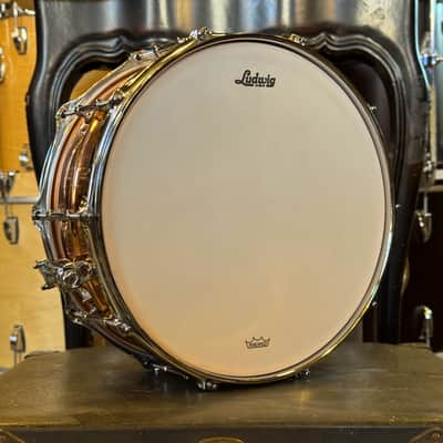 NEW Ludwig 6.5x14 Ludwig Copper Phonic w/ Smooth Shell & Tube Lugs image 5
