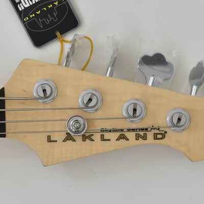 Lakland Skyline 44-02 Deluxe Bass in Three Tone Sunburst image 4
