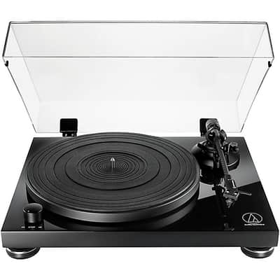 Audio-Technica AT-LPW50PB Fully Manual Belt-Drive Turntable 2024 - Black image 1