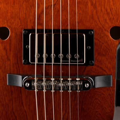 Pre Owned Godin 5th Ave. Uptown With Bigsby Havana Brown With Case image 7