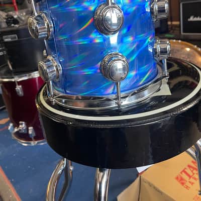 Custom 8 Inch Rack Tom Reflective Blue image 2