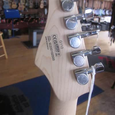 Cort G Series G110 Double Cutaway HSS Electric Guitar G110OPBC-U - Open Bore Black Cherry image 6