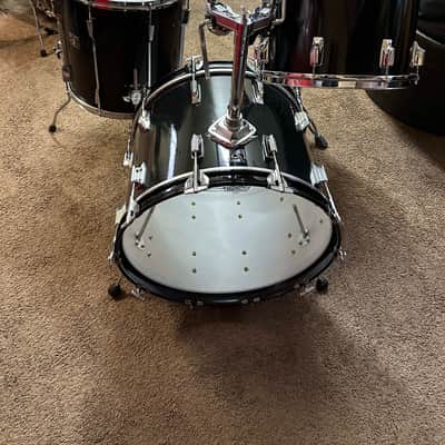 TAMA IMPERIALSTAR FOUR PIECE SHELL PACK - BLACK / WHITE image 1